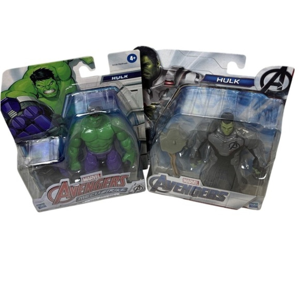 Lot of 2 Marvel Hulk Avengers‎ action figurines Hulk & Hulk Mech Strike NEW